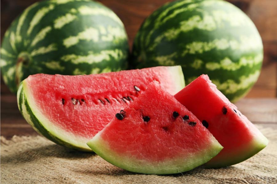 fresh cut watermelon